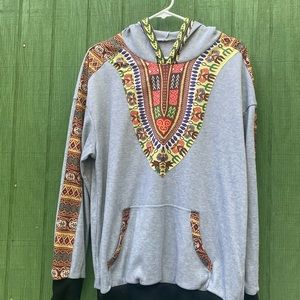 African Print Dashiki Hoodie